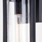 Vaxcel Malmo 1 Light Dusk to Dawn Matte Black Contemporary Outdoor Wall Lantern Clear Cylinder Glass T0686 - alternate 2